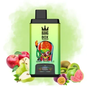 Bang Box Apple Pear & Kiwi Passion Fruit Guava Smaak
