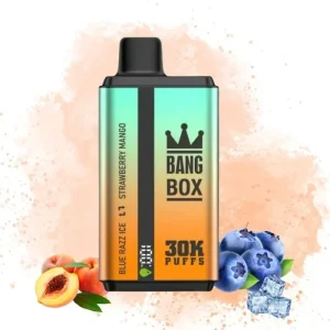 Bang Box Peach Juice & Blueberry Ice smaak