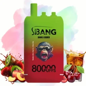 Bang Leader Strawberry Kiwi& Peach Ice & Cherry Cola smaak