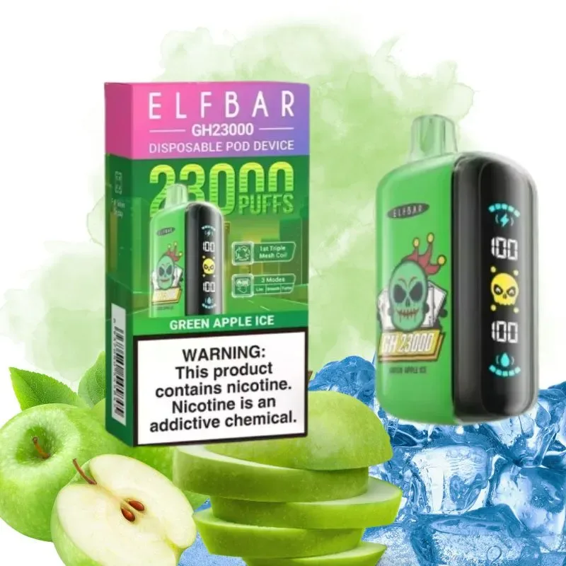 Elf Bar Green Apple Ice Vape