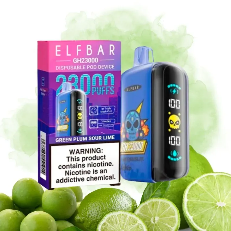 Elf Bar Green Plum Sour Lime smaak