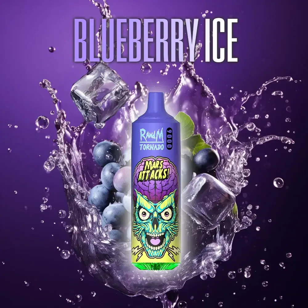 FUMOT Blueberry Ice RandM Tornado 9000 Vapes Züge gefährlich
