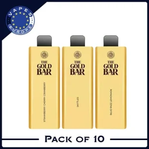 Gold Bar 4500 Puffs Disposable Vape Box of 10