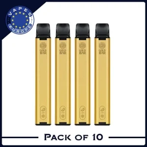 Gold Bar 600 Disposable Vape Puff Pod (Box of 10)