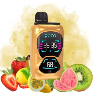 Poco Strawberry Banana & Kiwi passion fruit Guava Smaak