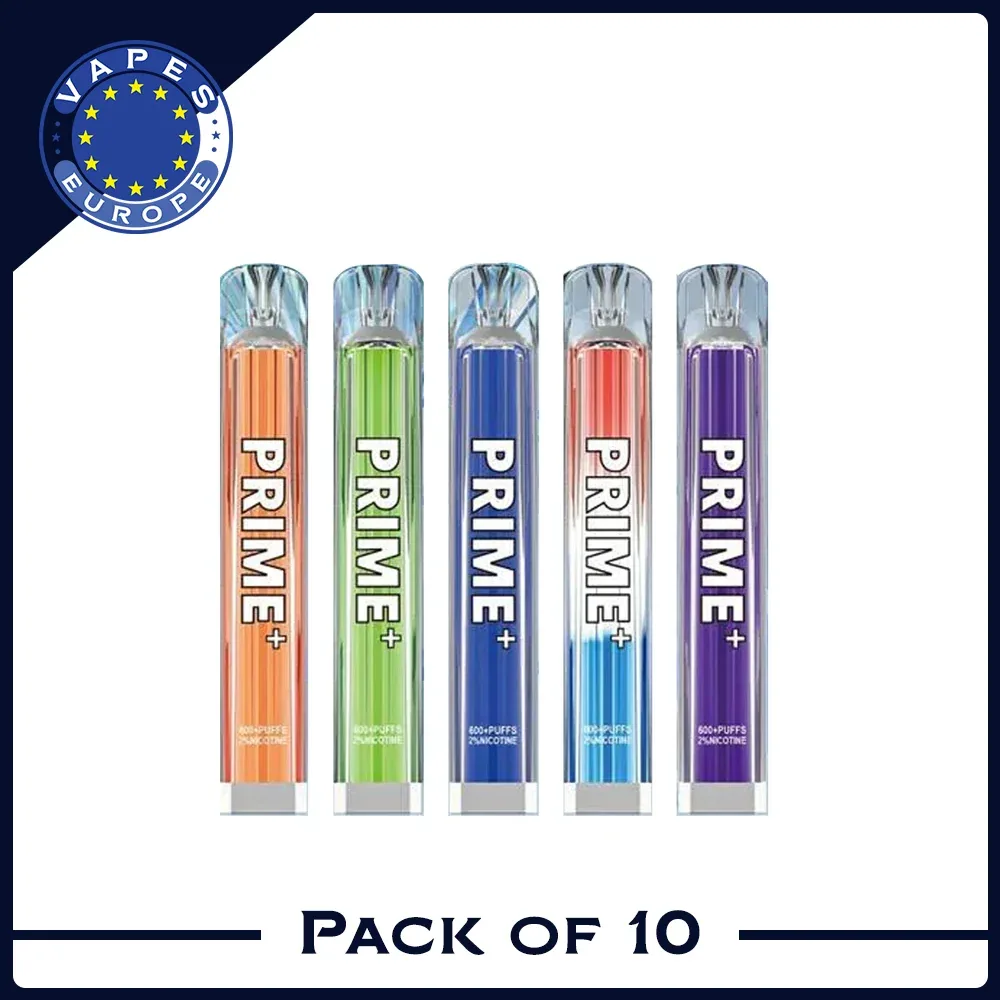 Prime Plus 600 Puffs Disposable Vape (Doos van 10)