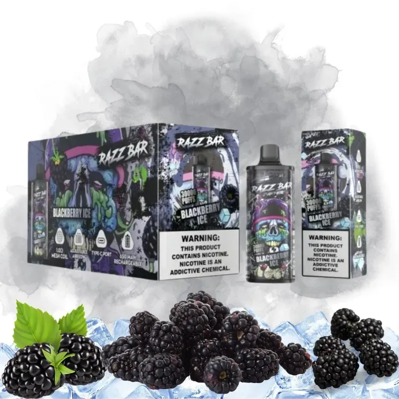 Razz Bar Blackberry Ice smaak