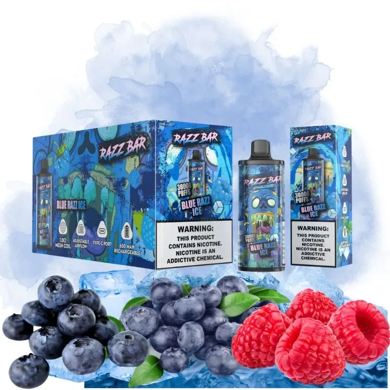 Razz Bar Blue Razz Ice Vape