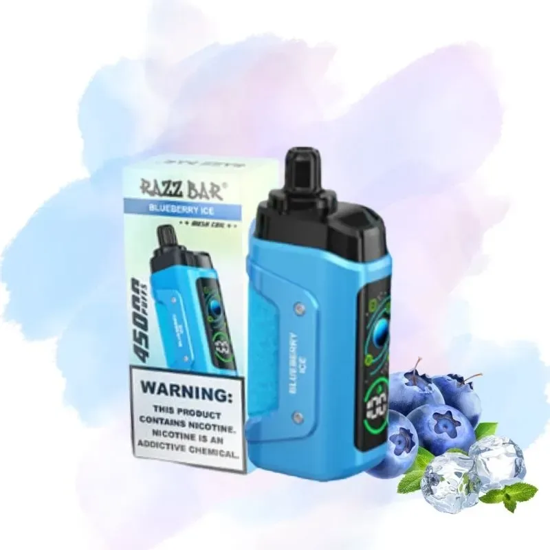 Razz Bar Blueberry lce smaak