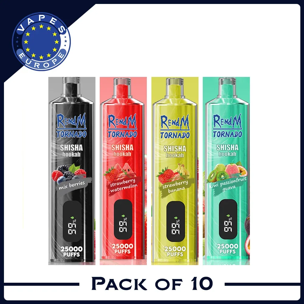 REndM Shisha 25000 Puffs (Doos van 10)
