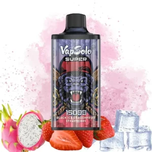 VapSolo Black Ice Dragonfruit Strawberry Vape
