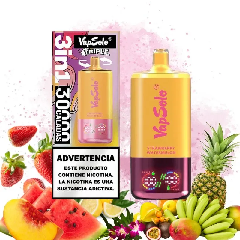 VapSolo Tropical Fruit & Strawberry Watermelon & Lemon Peach smaak