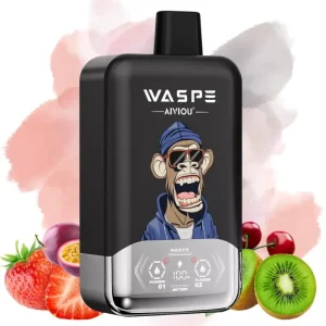 Waspe Strawberry Cherry & Kiwi Passion Fruit smaak