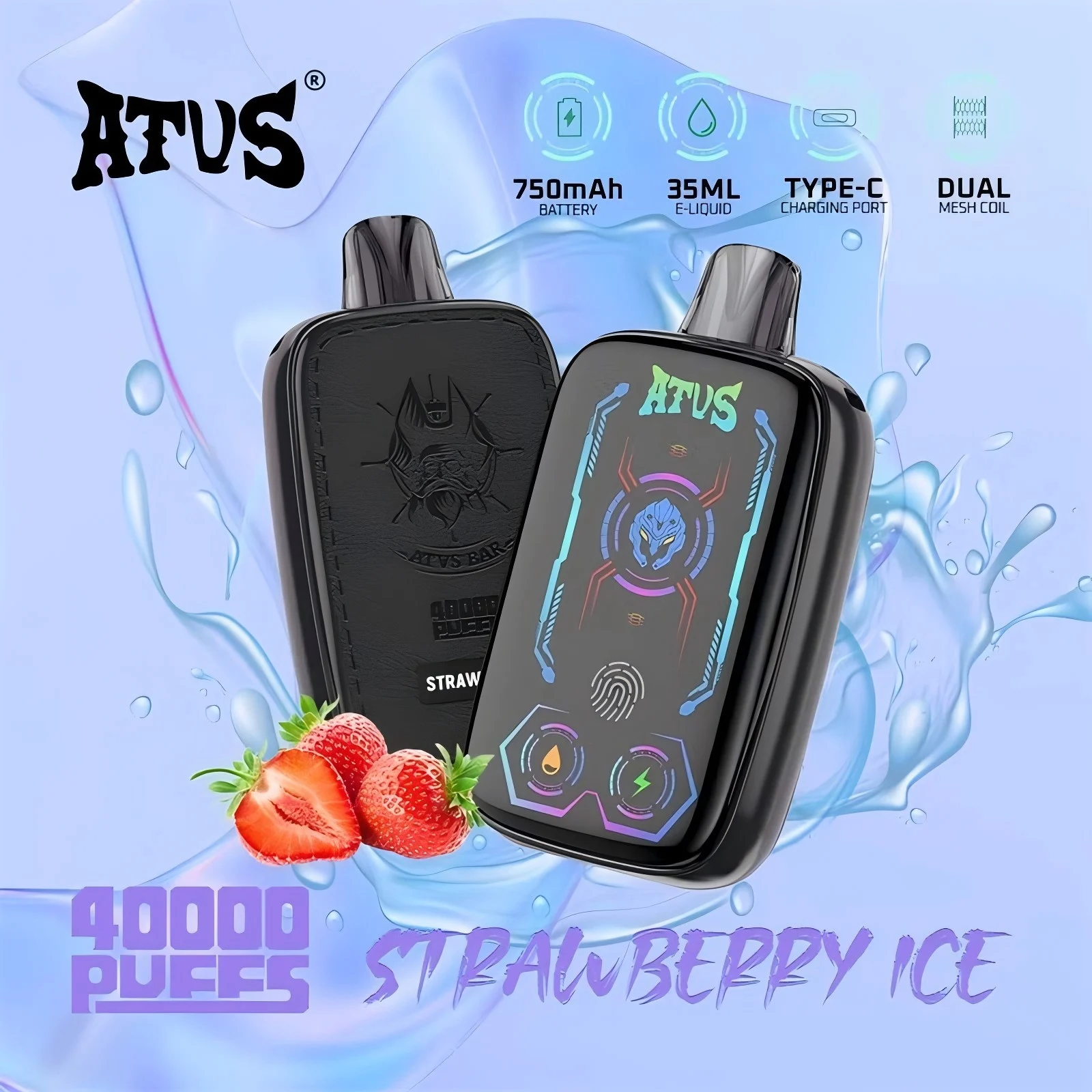 Wegwerp E-sigaret ATVS 40000 Puffs Vape - Image 2