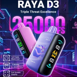 Wegwerp E Sigaret Elf Bar Raya D3 25000 Puffs Vape