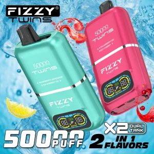 Wegwerp E Sigaret Fizzy Twins 50000 Puffs Vape Dubbele Smaak