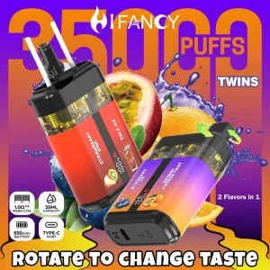 Wegwerp E Sigaret HiFancy Twins 35000 Puffs Vape Dubbele Smaak