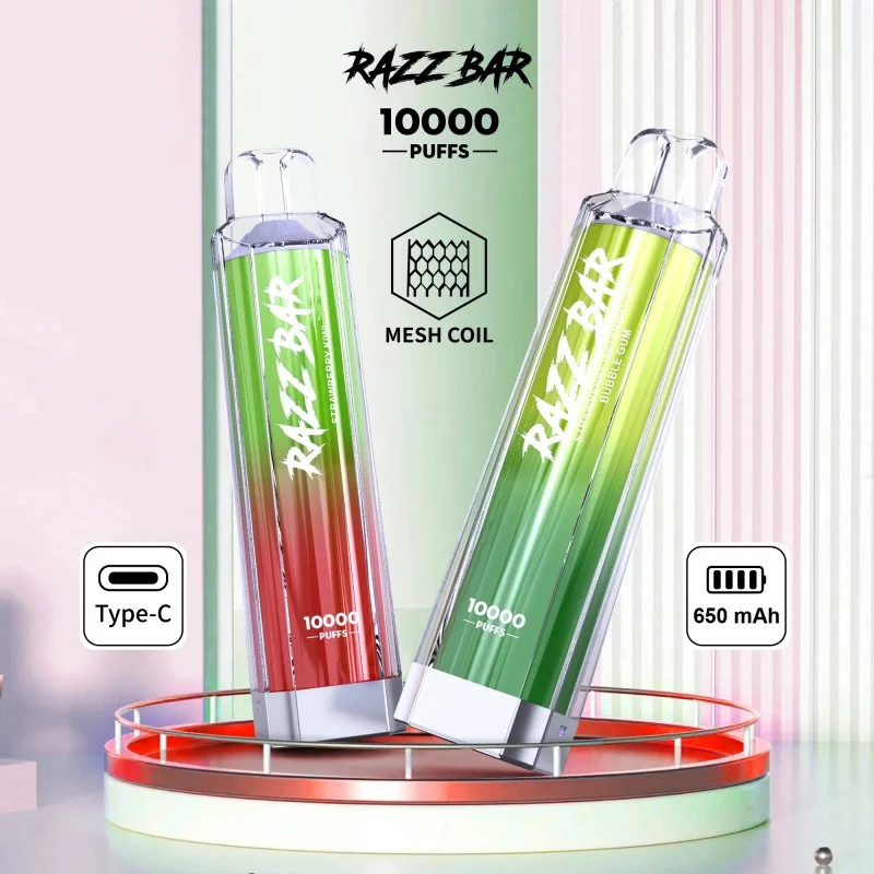 Wegwerp E Sigaret Razz Bar Crystal 10000 Puffs Vape - Image 2