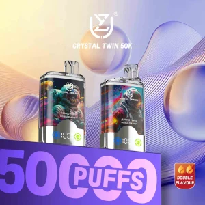 Wegwerp E Sigaret UZY Crystal Twin 50000 Puffs Vape Dubbele Smaak